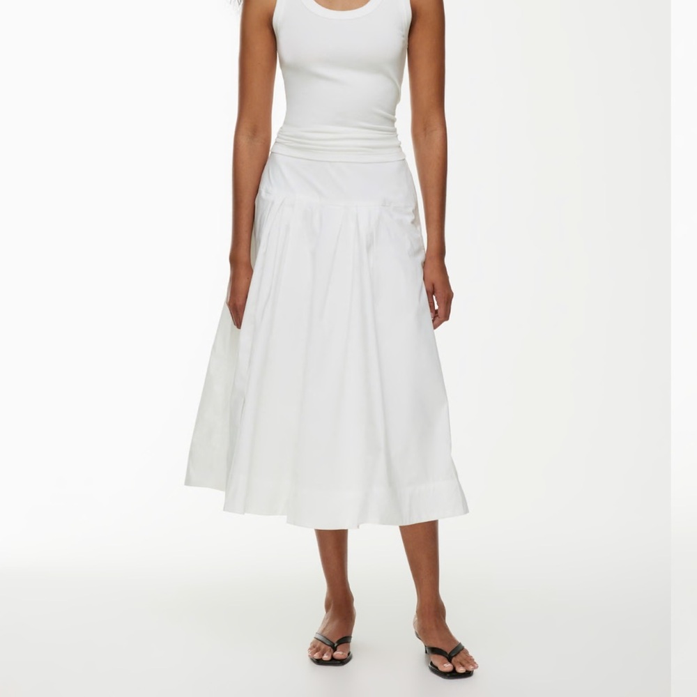 Elegant White Midi Skirt